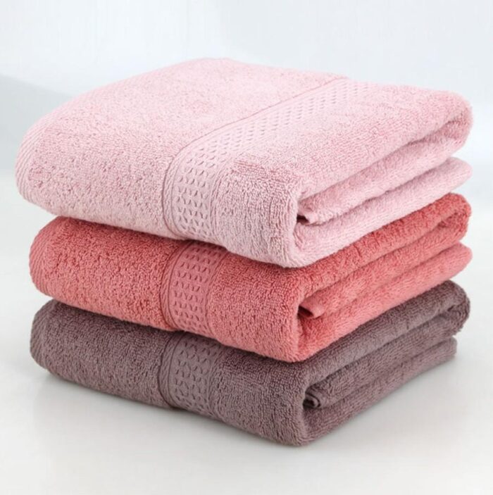 100% Cotton Solid Bath Towel