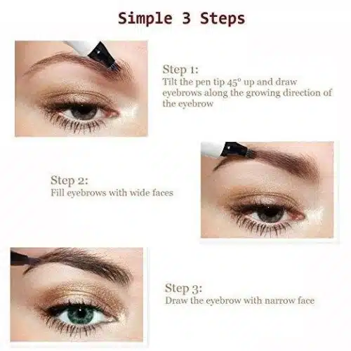 Microblading Eyebrow Pen Waterproof Fork Tip Eyebrow Tattoo Pencil Long Lasting Professional Fine Sketch Liquid Eye Brow Pencil