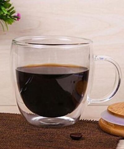 Double Wall Glass Handle Coffee Glasses Cups & Heart Love Shaped Double Wall Glasses Cups