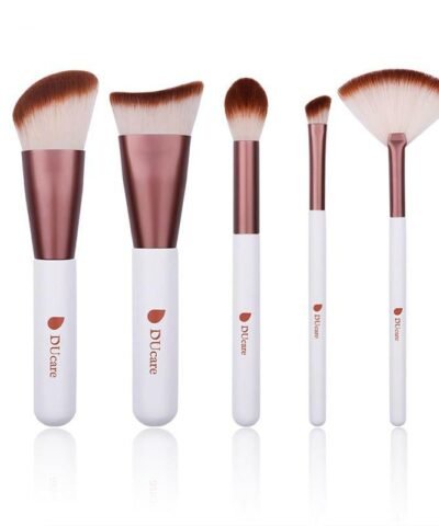 Contour Highlight Eyeshadow With Fan Makeup Brushes Portable Cosmetic Tools Kit