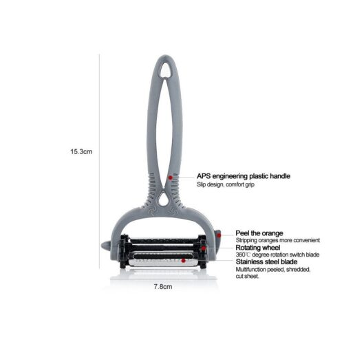 Multifunctional 360 Degree Rotary Vegetable & Fruit Peelers