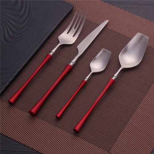 Modern Two Color Stainless Steel 4-Piece Serving Set