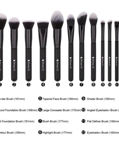 Makeup Brushes Set Foundation Eyeshadow Powder Brush Goat Hair Tools Kit