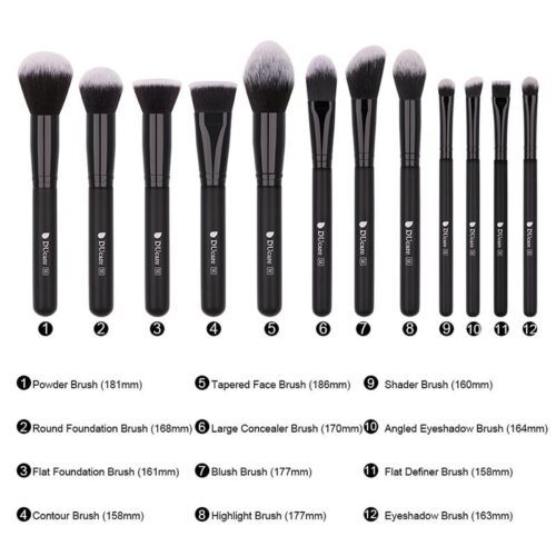 Makeup Brushes Set Foundation Eyeshadow Powder Brush Goat Hair Tools Kit