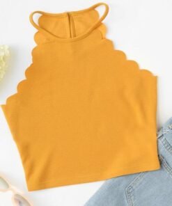 Women's Summer Fitness Skinny Tight Bustier Crop Top Tee