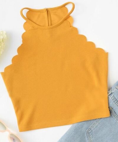 Women's Summer Fitness Skinny Tight Bustier Crop Top Tee