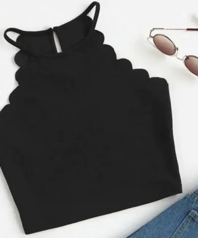 Women's Summer Fitness Skinny Tight Bustier Crop Top Tee