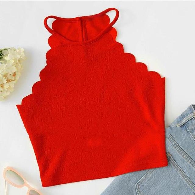 Women's Summer Fitness Skinny Tight Bustier Crop Top Tee