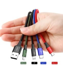 USB Cable for iPhone Xs Max XR X 4 in 1