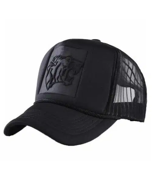 Men's Mesh Leopard Logo Curved Baseball Caps