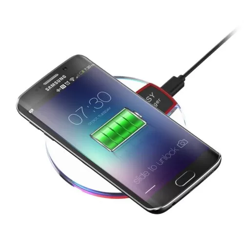 Ultra Slim QI Wireless Fast Charger Universal Charging Pad