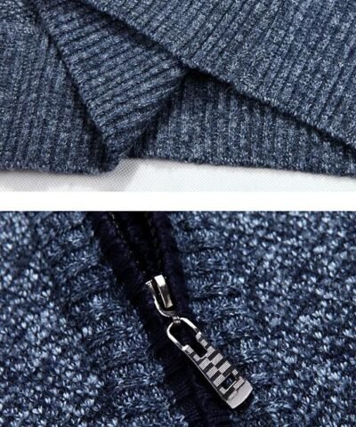 Men's Sweaters Warm Cashmere Wool Zipper Cardigan Sweaters