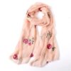 Women's Spring Embroidery Floral Scarf
