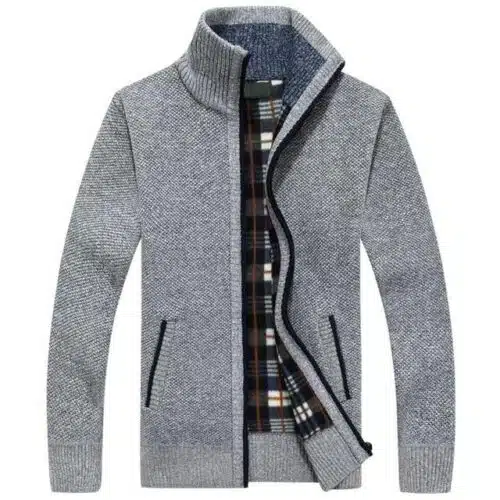 Men's Sweaters Warm Cashmere Wool Zipper Cardigan Sweaters