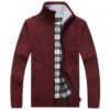 Men's Sweaters Warm Cashmere Wool Zipper Cardigan Sweaters
