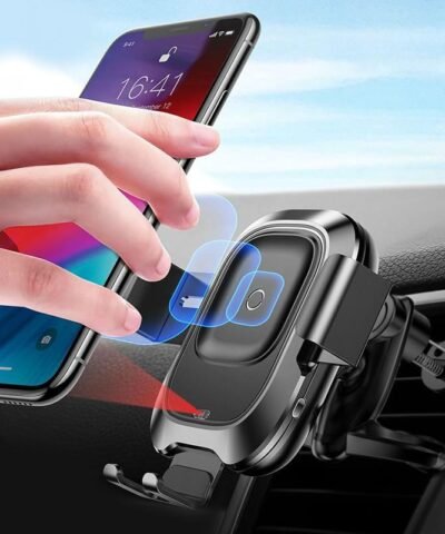 Qi Car Wireless Charger, Intelligent Infrared Fast Wirless Charging Car Phone Holder