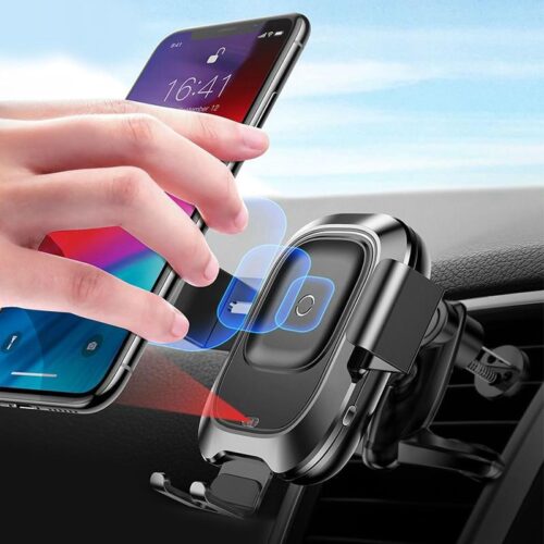 Qi Car Wireless Charger, Intelligent Infrared Fast Wirless Charging Car Phone Holder