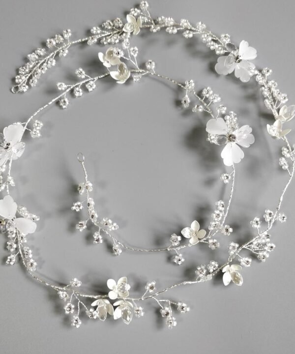 Headpiece Fairy Long Flower Vine Handmade Beads Headbands