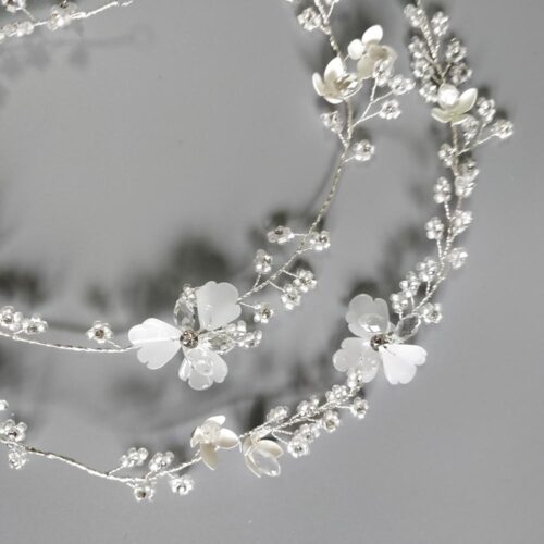 Headpiece Fairy Long Flower Vine Handmade Beads Headbands