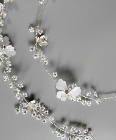 Headpiece Fairy Long Flower Vine Handmade Beads Headbands