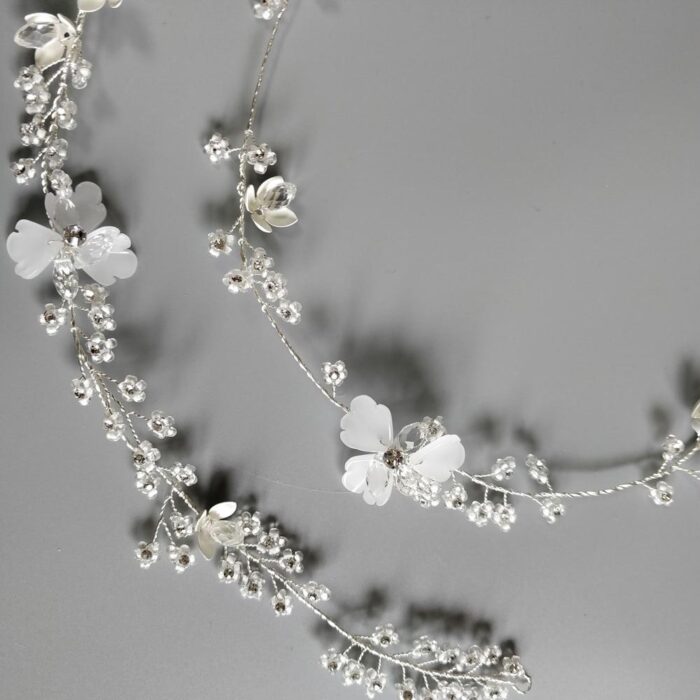 Headpiece Fairy Long Flower Vine Handmade Beads Headbands