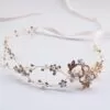 Hersbridal Tiara Pearl And Rhinestone Hair Vine Bridal Headpiece