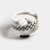 Stroll Girl 925 Sterling Silver Three-Layer Pearl Ring