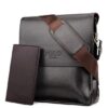 Men's Leather Set Business Messenger Bag