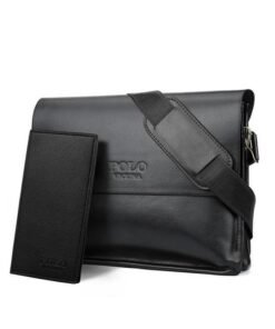 Men's Leather Set Business Messenger Bag
