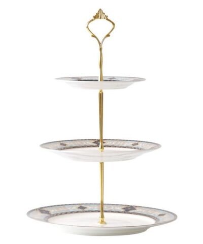 Bone China Cake Rack Double Layer Three-Layer Pottery Fruit Plate, teapot pot set