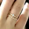 Steffe Cute Dainty Women's Snowflake Delicate Ring