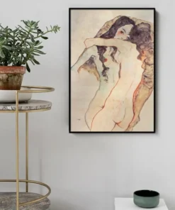 Alternative view of Egon Schiele Character Canvas Painting Wall Art