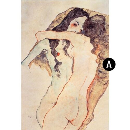 Egon Schiele Character Canvas Painting Wall Art