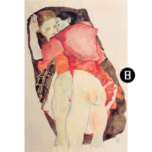 Egon Schiele Character Canvas Painting Wall Art