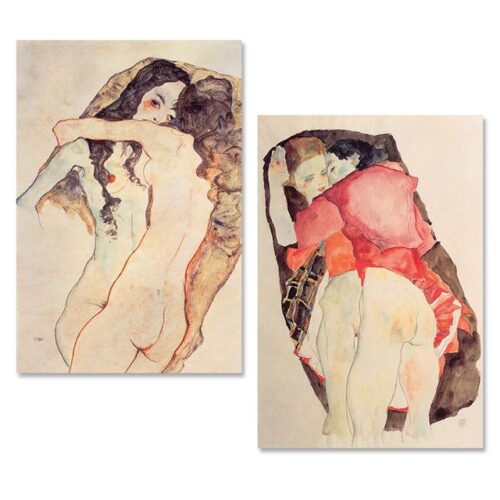 Egon Schiele Character Canvas Painting Wall Art