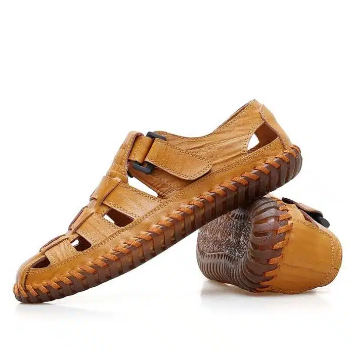 Vancat Men's Genuine Leather Ellis Men's Fisherman Sandals