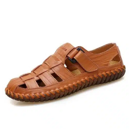 Vancat Men's Genuine Leather Ellis Men's Fisherman Sandals