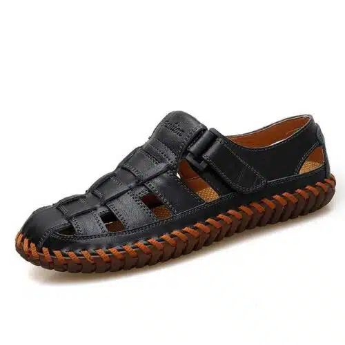 Vancat Men's Genuine Leather Ellis Men's Fisherman Sandals