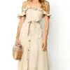 Women's Off Shoulder Ruffle Dress