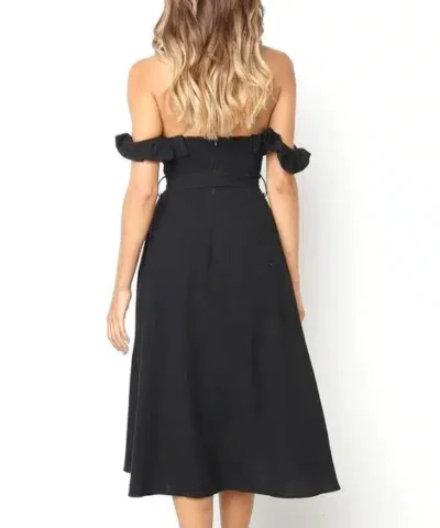 Women's Off Shoulder Ruffle Dress