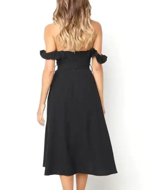 Women's Off Shoulder Ruffle Dress