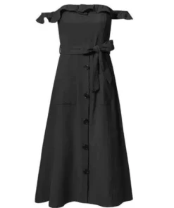 Women's Off Shoulder Ruffle Dress