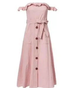 Women's Off Shoulder Ruffle Dress