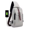 Men's USB Charging Chest Pack Messenger Bag