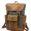 Men's Oil Wax Canvas Backpack Bag