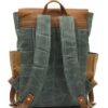 Men's Oil Wax Canvas Backpack Bag