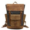 Men's Oil Wax Canvas Backpack Bag