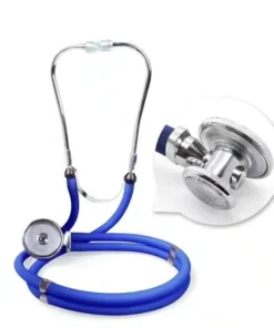 Professional medical high quality portable double head stethoscope doctor health supplies function colorful free shipping