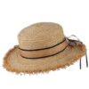 Women's Summer Straw Raffia Woven Ribbon Decor Hat