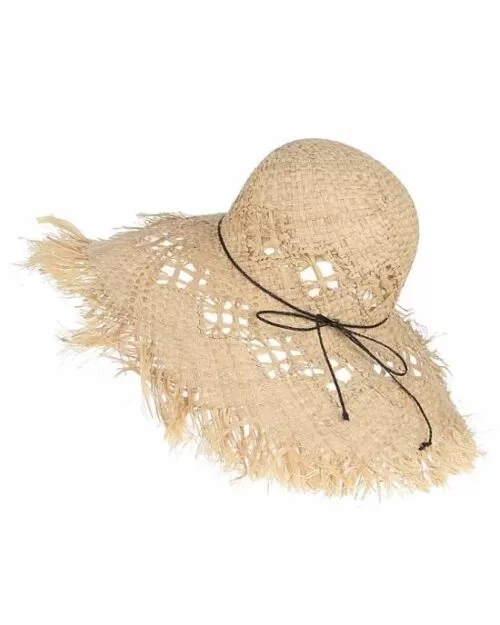 Women's Wide Brim Straw Hollow Out Beach Sunhat